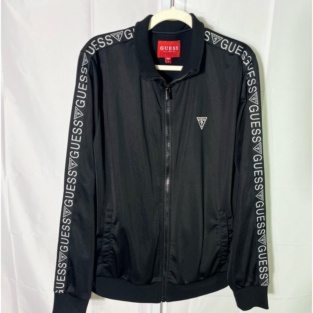 Guess Long Sleeve Zip-up Track Jacket